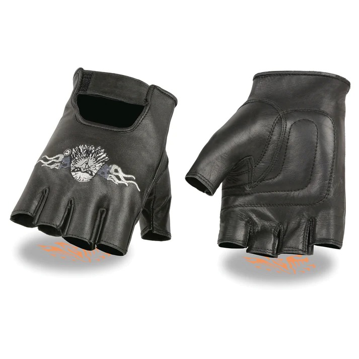 Men's Wholesale Fingerless Leather Gloves