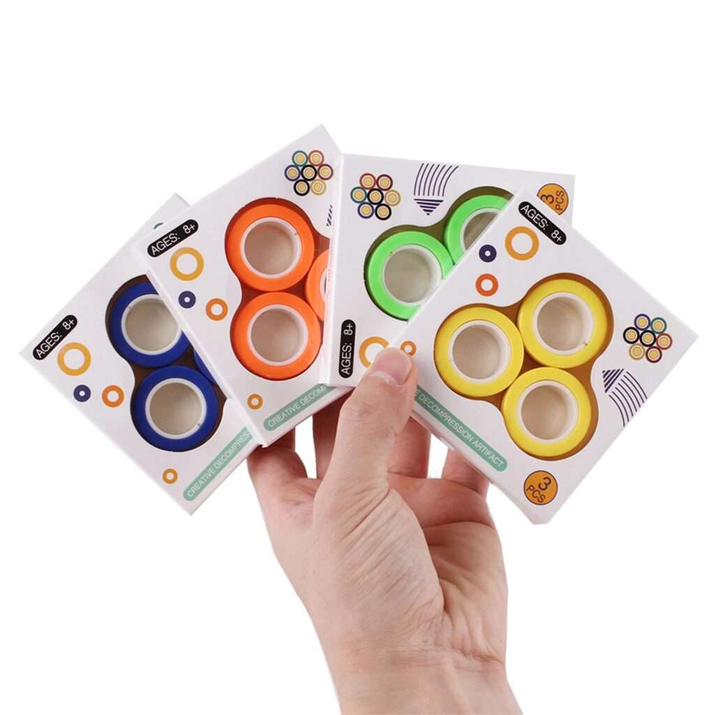 Magnetic Finger Rolling Ring Fidget Toys