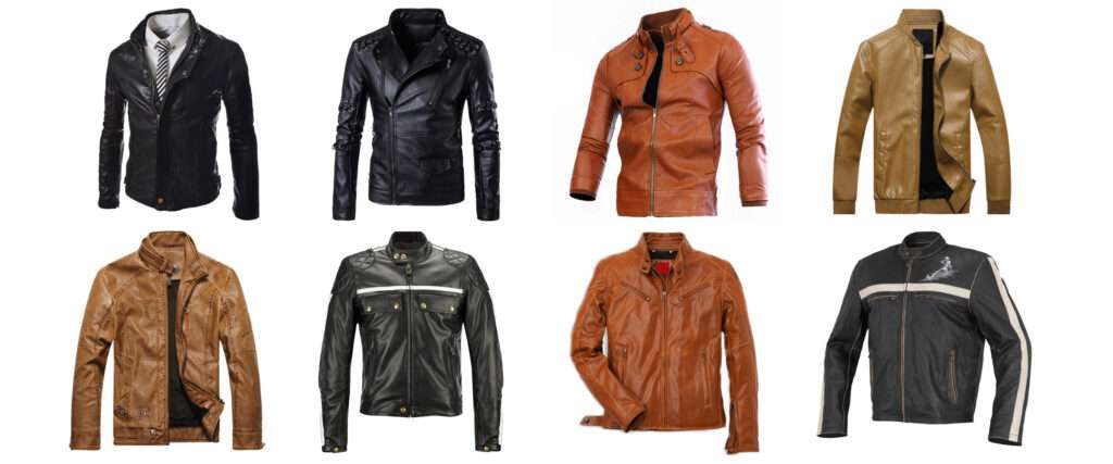 Fashionable wholesale leather motorcycle jackets for bikers